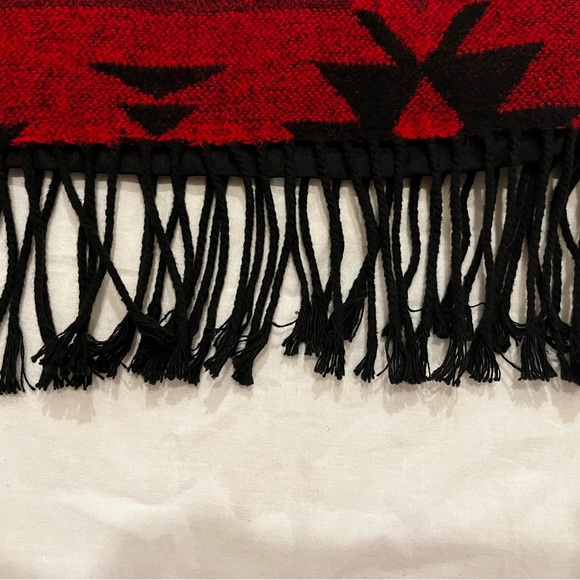 Vintage Faux Wool Southwestern Fringe Midi Skirt - Picture 14 of 14